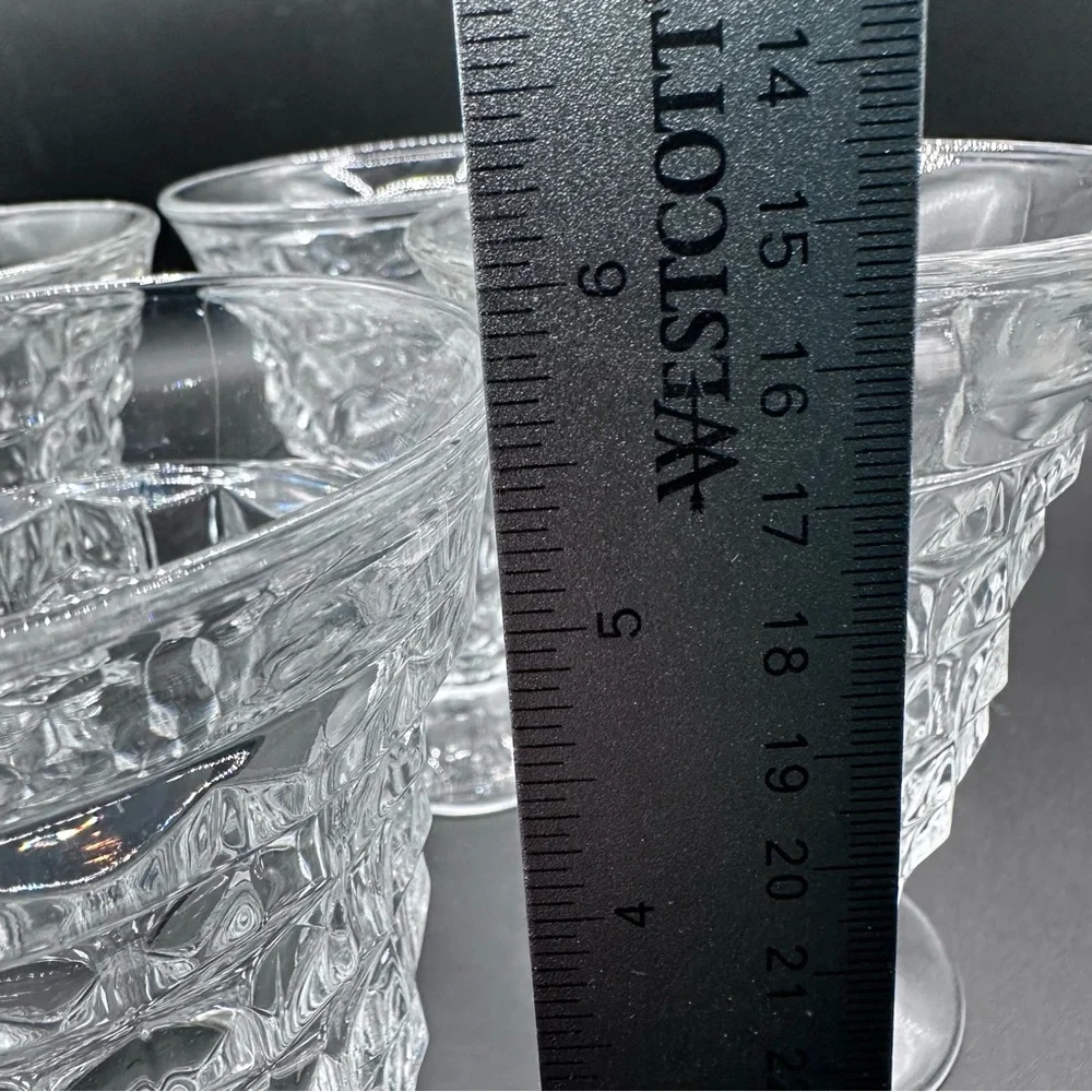 Fostoria American Clear #2056 Water Goblets – Set of 4, 5.5